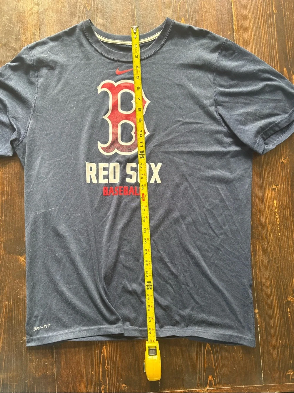 Vintage DriFit Nike Red Sox Navy Blue Graphic Tee
